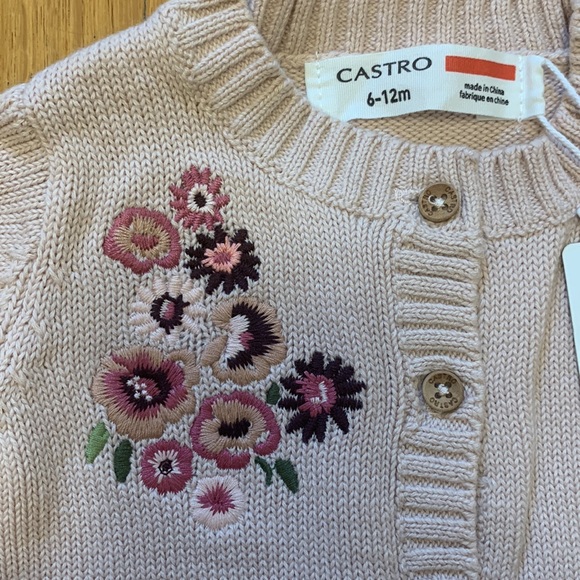 Powder Pink Castro Cardigan - Picture 2 of 6